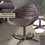 Fauteuil d'appoint élégant - Cuir ébène antique, fonction pivotante lisse Le cuir élégant rehausse l'ambiance du bureau