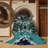 Washable Agave Plant Southwestern Area Rug-2045227087