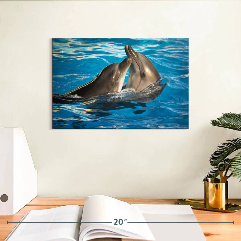 Crowle Dolphin Love, H 8 po x l 12 po