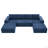 Boneless 110*72" Modular U Shaped Sectional Sofa With Ottomans,Luxury Cloud Chenille Floor Couch With Deep Seat,No Assembly Required,Fully Compressed Upholstered Sofa For Living Room,Bedroom-1495495101