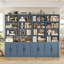 (Ensemble de 2) Bibliothèque standard H 73 "avec portes et 8 tablettes ouvertes-35454155