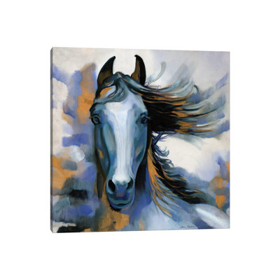 " Wild Blues " by Louise Montillo Painting Print