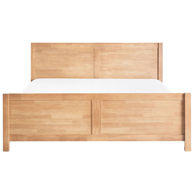 CHAMPAGNAT Solid Wood Bed, Super King (6'), Brown