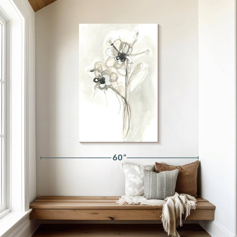 Harnek - geste floral neutre VII, H 45 po x l 30 po