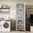 Modern Minimalist 2-Door Storage Pantry  Cabinet with Adjustable Shelves-2115552509