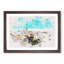 View Of Tarragona In Spain Watercolour - Framed Print-56881925-56881928