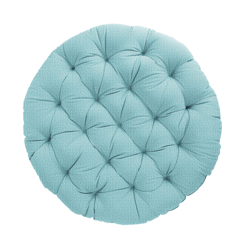 Continuous Sunbrella Outdoor 4'' Papasan Seat Cushion, Light Blue