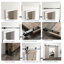 Ensemble de quincaillerie pour porte de grange coulissante standard à double rail rustique de 2,5 m (8,2 pi)-53923226