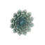 Modern Floral Iron Wall Decor