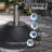 US Weight 50 lbs. Prefilled Concrete Round Outdoor Patio Umbrella Base in Black-100385742