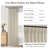Thick Linen Fabric Memory Trained Pinch Pleated Solid Farmhouse Semi Sheer Curtain 2 Panels-1708167233-1708167245