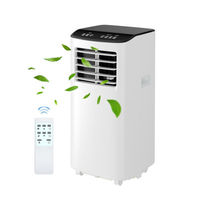 Climatiseur portatif, refroidissement silencieux de 8 000 BTU avec télécommande