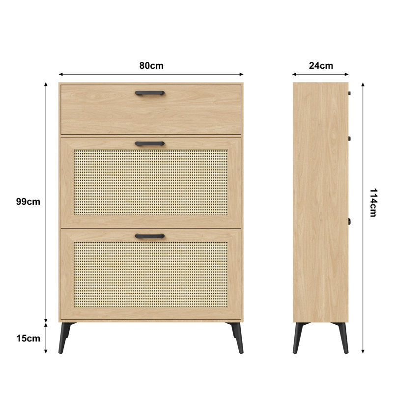 12 Pair Shoe Storage Cabinet