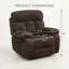 Fauteuil inclinable électrique moderne en molleton cachemire moderne avec commandes intelligentes pour le salon