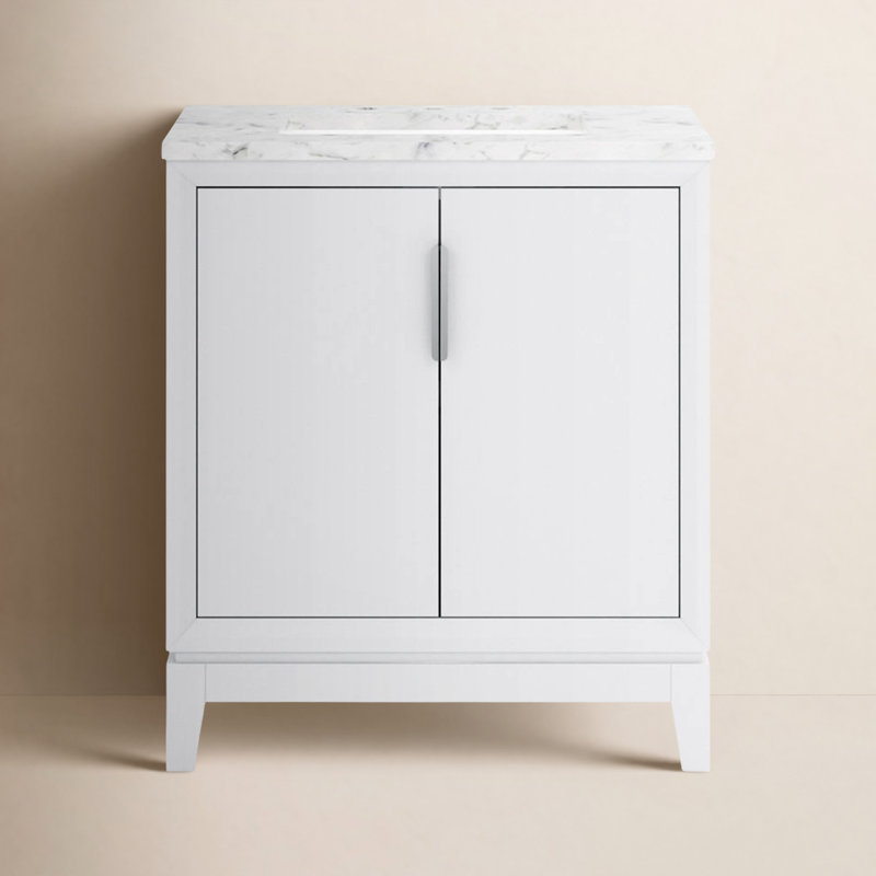 Elizabeth 30'' W Single Vanity, White