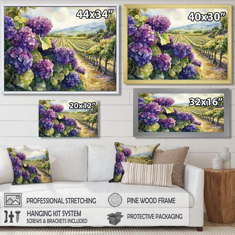 Jackquelin - Floral Wall Art, H 30 po x l 40 po, Toile tendue, Ne s’applique pas