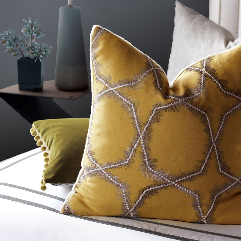 Nico Linen Square Pillow Cover & Insert, Polyester