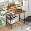 Coyer Home Office Desk, Modern Simple Computer Writing Desk with Storage Shelves, Study Work Office Table for Bedrooms, Small Spaces, Home Offices, Living Room-3380976