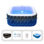 Spa gonflable Relxtime Vibrant Green | Spa portatif 73 po x 73 po avec chauffage à 104 ° F, 130 jets d'air et éclairage au sol à DEL