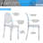 Techni Home Stackable Acrylic Ghost Event Chairs – Set of 4