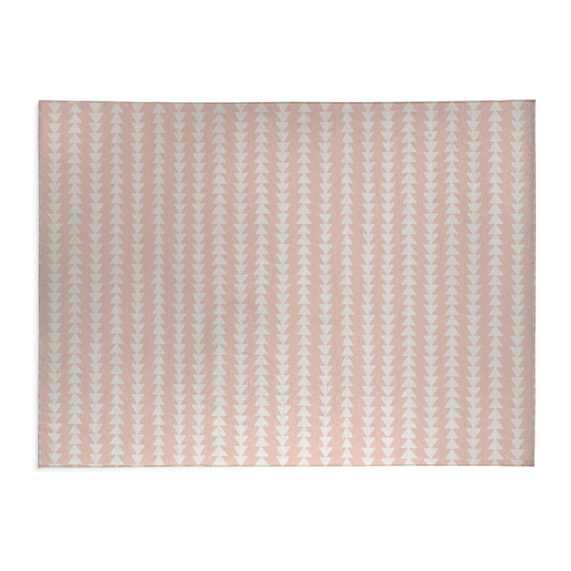 Paillasson Tribal, L 60 po x L 84 po, Rose