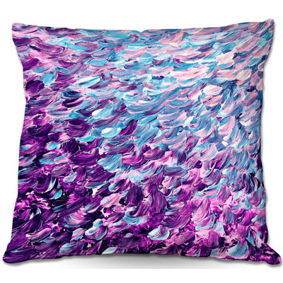 Couch Frosted Feathers I Throw Pillow