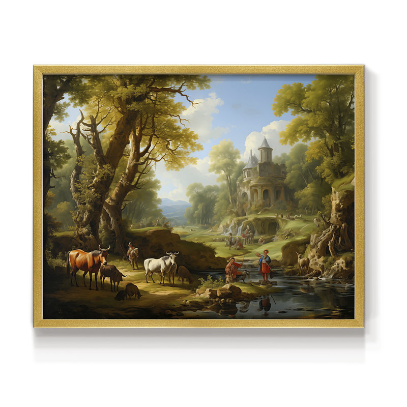 Faune - Édition encadrée - Restickable, H 16 po x l 20 po, Or