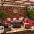 Avamay Rattan Sectional Seating Group with Cushions-1296695084-1295491802