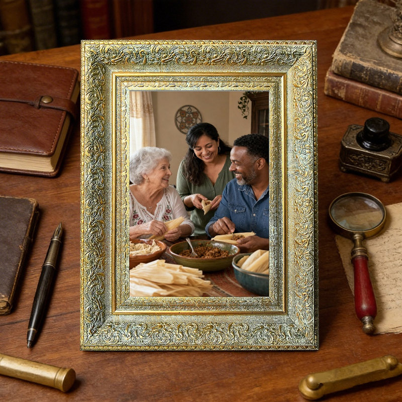 Cadre photo en ligne antique 1PC 8 "x 10" avec ligne murale ou table