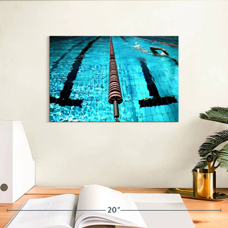 Into the swimming pool Sireci, H 8 po x l 12 po
