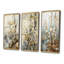3 pièces sur toile - Sycamore symphonique arbre gris beige-1249119301-1249119303