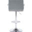 Gris - Tabouret de bar pivotant réglable, pivotant à 360 °, hauteur de 24 po à 33 po, tabouret confortable à hauteur de rembourrage avec coussin, pivotant, base en métal