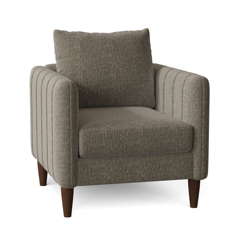 Kaveen Upholstered Armchair, Gray, Hill Elephant