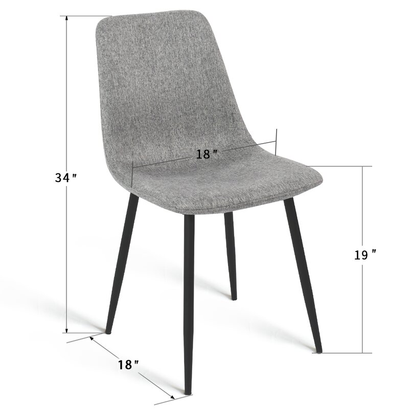 Mercury Row® Seibold Solid Back Side Chair & Reviews | Wayfair