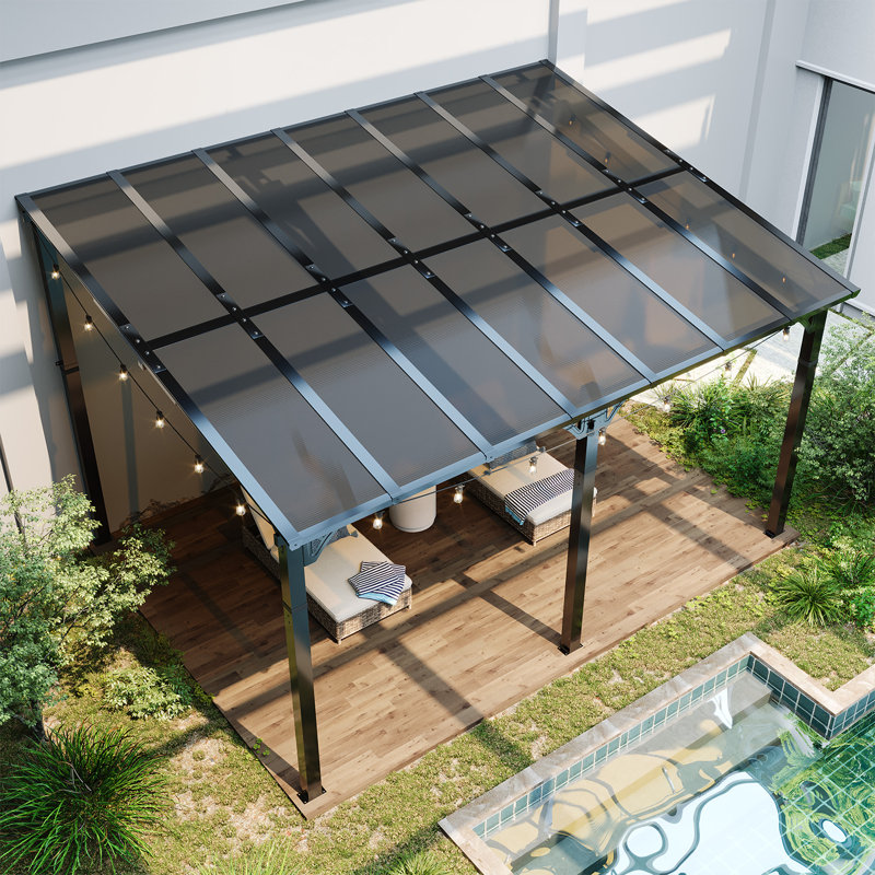 14 pi. L 10 pi. Pergola en aluminium
