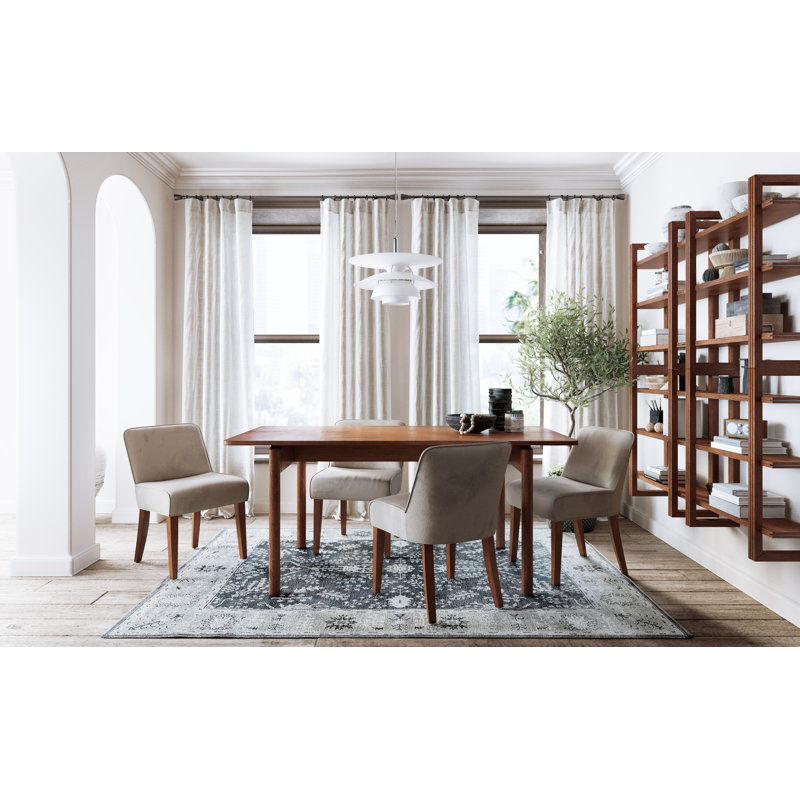Joeris 66" Rectangular Dining Table, Dark Walnut