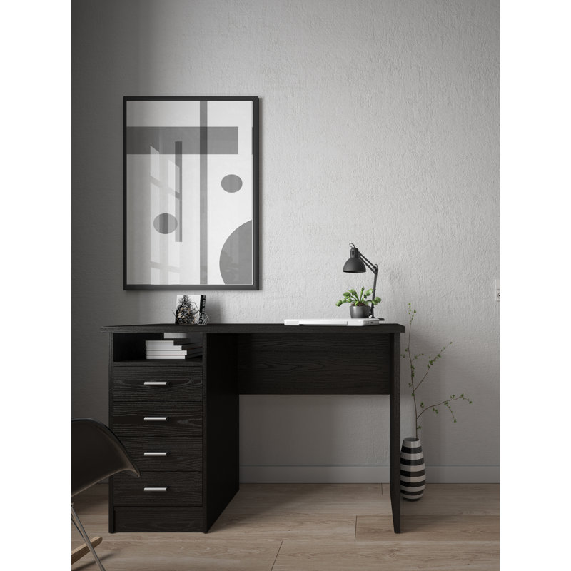 Writing Desk, Black Woodgrain