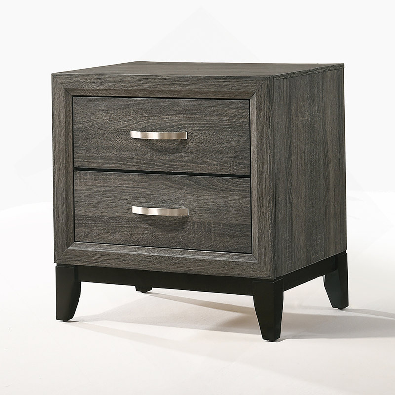 Table de chevet fonctionnelle et élégante avec tiroirs spacieux et fabrication robuste pour une organisation de chevet optimale et un décor moderne