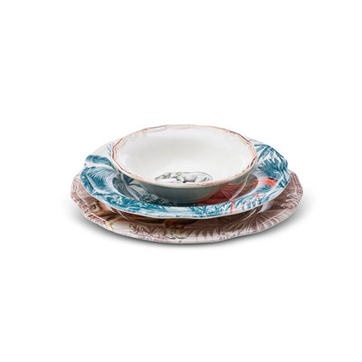 Piece Porcelain China Dinnerware Set - Service for 6