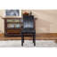 Chaise de style urbain, 2, en bois massif, noir, l 21 po x l 16,5 po x H 35,5 po, facile à nettoyer et revêtement noir