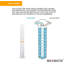 Cartouche filtrante de rechange pour eau 20 pouces x 2,5 pouces, 1 microns Max Water