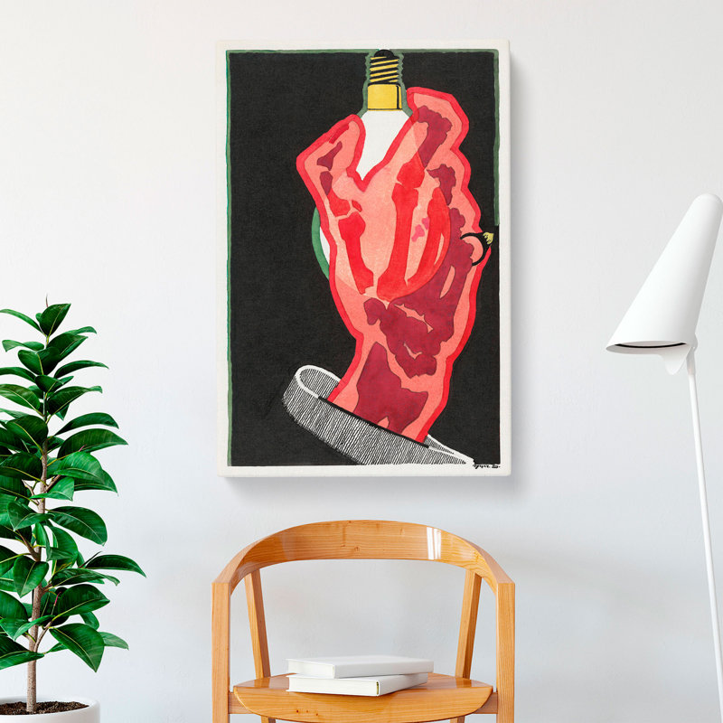 Light Bulb by Reijer Stolk - Wrapped Canvas Print, 76cm H x 50cm W x 3cm D