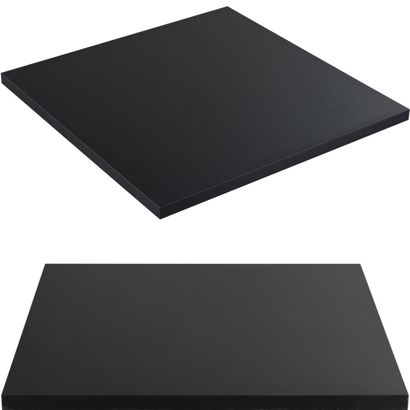 Plateau de table Calexico, Noir, H 1 po x l 24 po x P 24 po