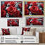 «Red Grey Rose Eernal Beauty - Roses», art mural sur toile-2010124420-2010124427