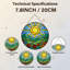 Panneau de vitrail paysage 7,8 "H Sunlight-520937582