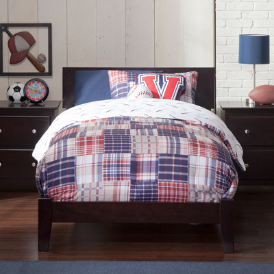 Amodio Solid Wood Panel Bed