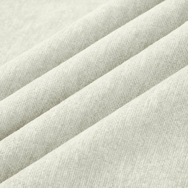 Chenille, modulaire en forme de U, dossier rembourré incurvé, pieds fuselés, jupes de plis à volants amovibles, tissu doux et épais, sensation de multiples configurations,