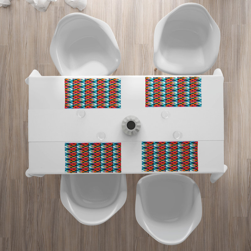 Polyester Geometric Rectangle Placemat