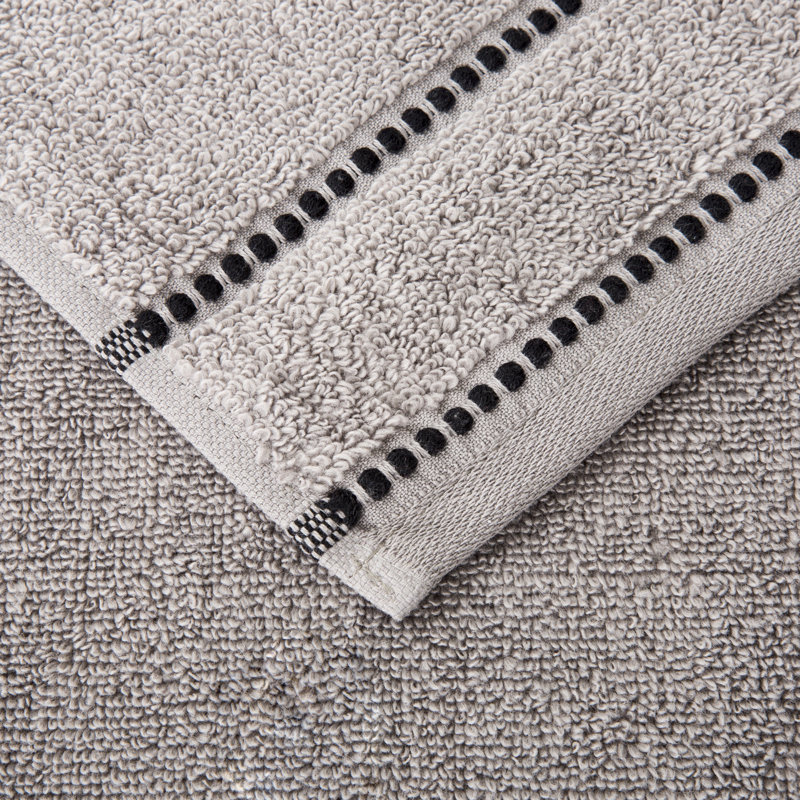 6PC Towel Set - Cotton Bathroom Accessories with 2 Bath Towels, 2 Hand Towels, and 2 Wash Cloths - Quick Dry Towels by Lavish Home