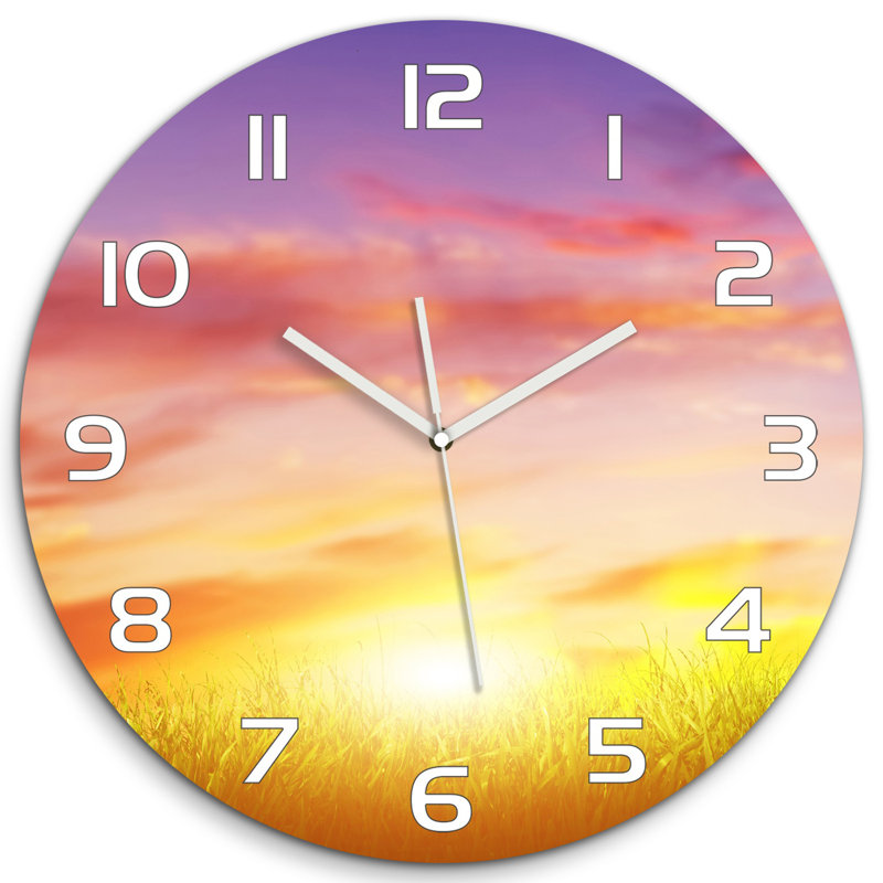 Julaine Glass Wall Clock